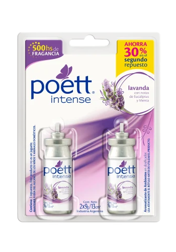 3D Poett Intense AR Repuesto Aromatizante Lavanda Duo 9gx2 25363